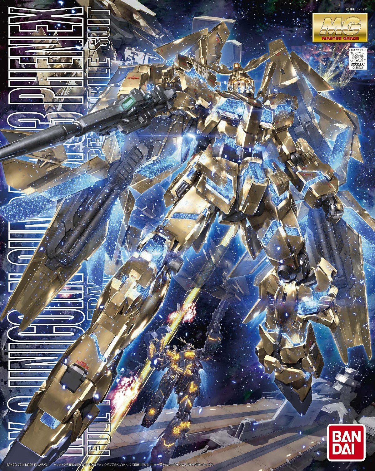 Bandai Hobby MG 1/100 Unicorn Gundam 03 Phenex Model Kit - Premium Plastic Model for Collectors & Gundam Fans - Perfect for Display & Action Figure Customization
