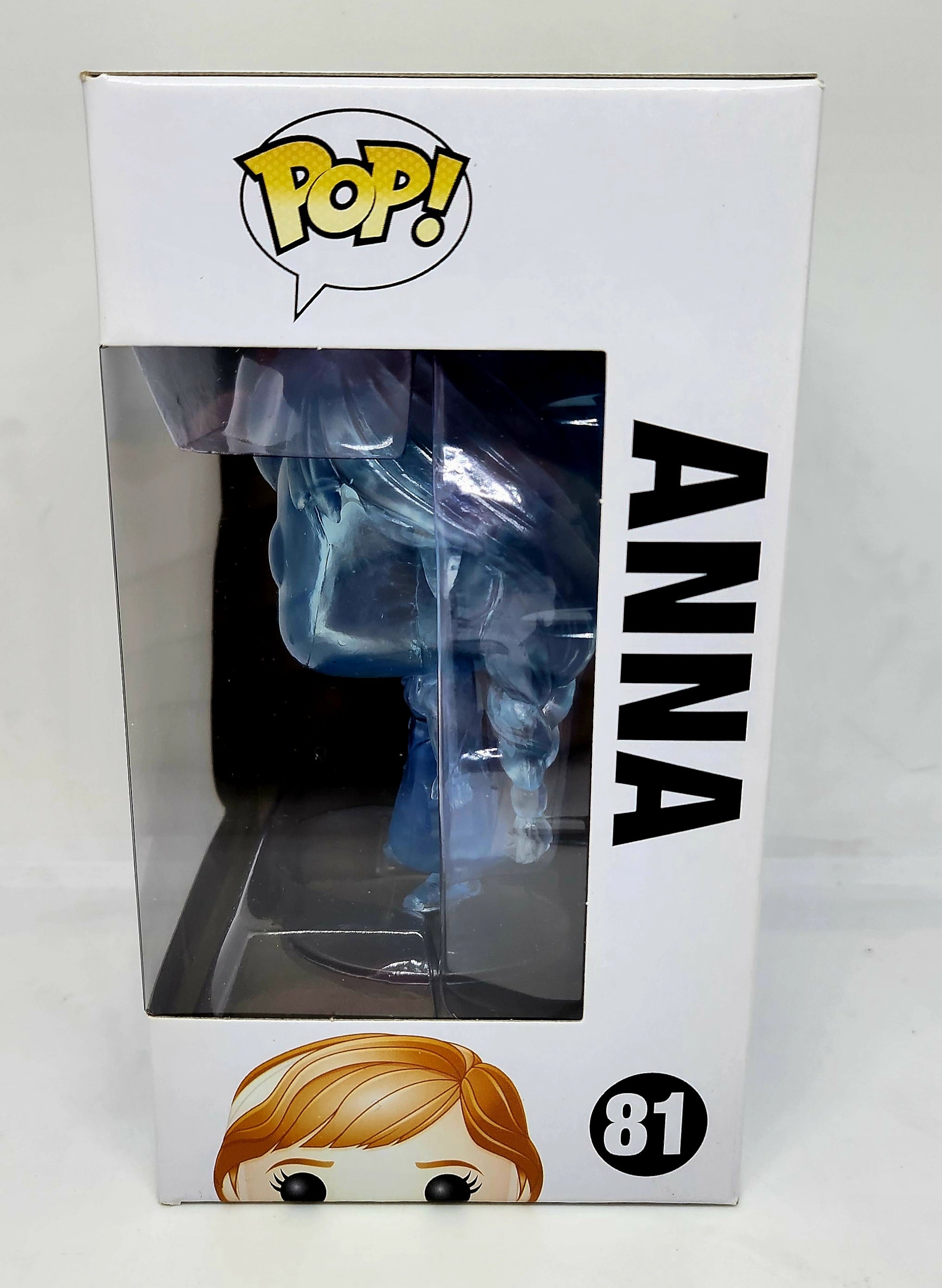 Disney Frozen Anna Translucent Pop Vinyl Figure - Collectible Toy for Disney Fans, Perfect for Display, Gifts & Home Decor