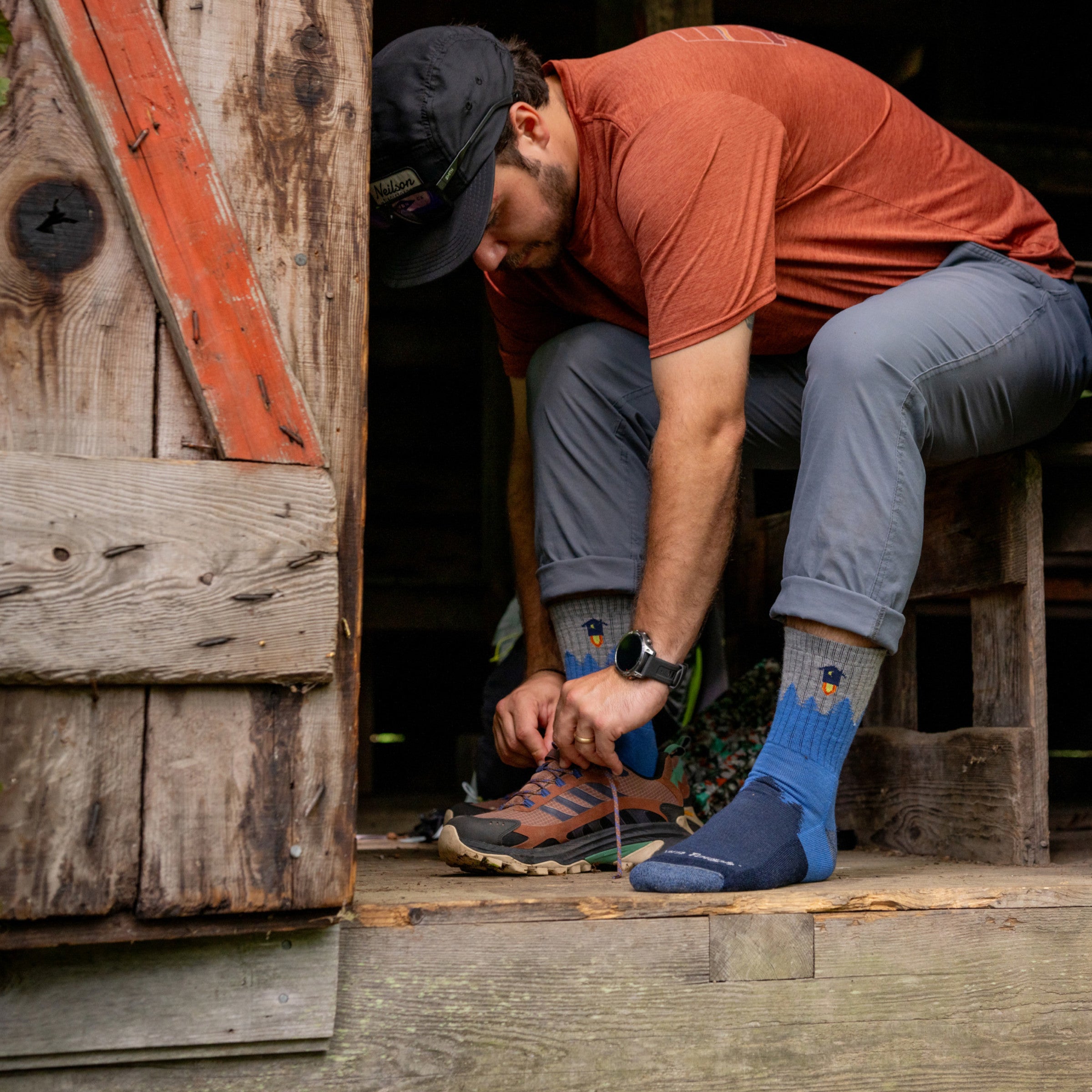 Limited Edition Men's Micro Crew Midweight Hiking Socks - Number 2 - Perfect for Outdoor Adventures & Trail Hiking