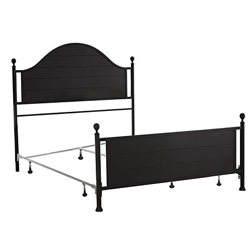 BOWERY HILL Queen Size Metal Bed Frame with Sturdy Bed Rails - Modern Bedroom Furniture for Home & Guest Room Decor