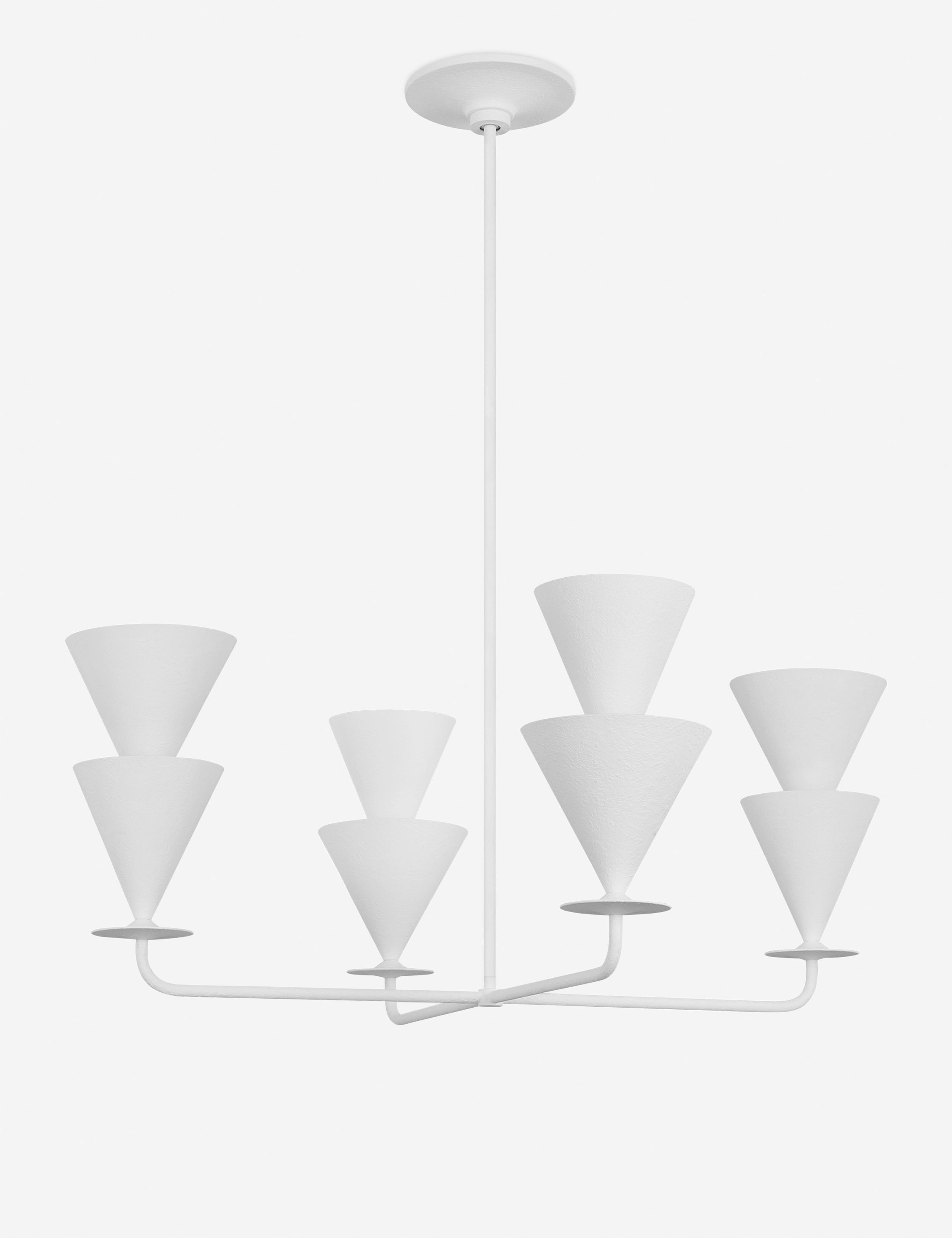 Stylish Cornet Chandelier by Christiane Lemieux - Modern Crystal Ceiling Light Fixture for Dining Room, Living Room & Bedroom Decor