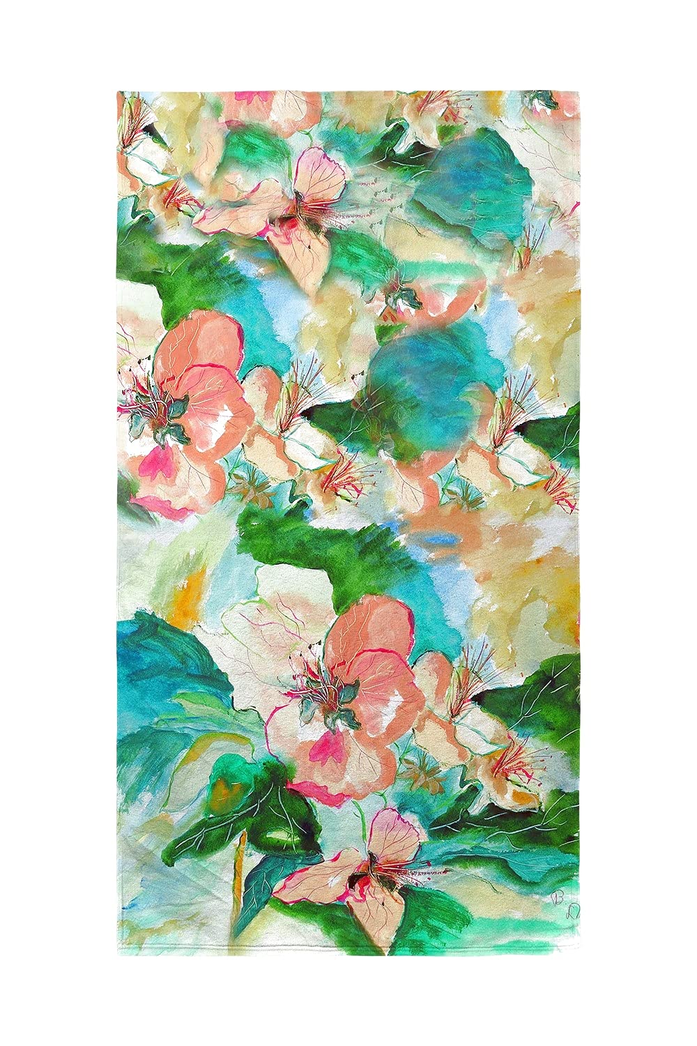 Premium Apple Blossoms Beach Towel - Extra Large Soft Quick-Dry Towel for Pool, Beach, Yoga & Travel - Floral Design Bath Towel for Women & Men