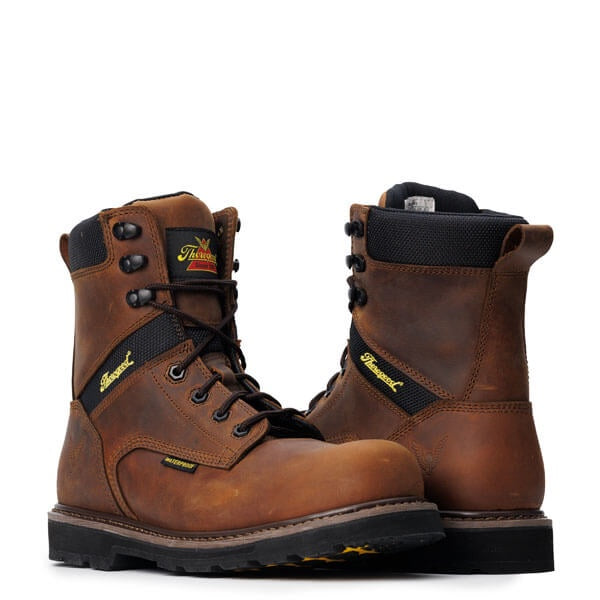 Thorogood 804 4243 8-Inch Composite Toe Work Boots - Durable Safety Boots for Construction, Warehouse & Outdoor Work