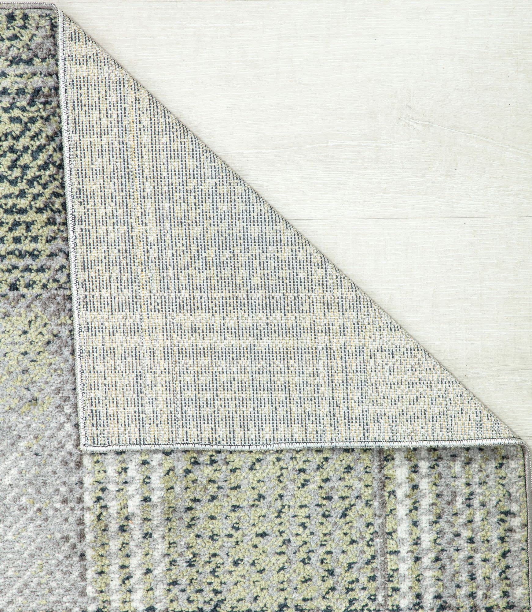 Rugs America Jaelyn JD50B Mountain Rapids Plaid Contemporary Gray Area Rug 8' x 10' - Soft Modern Rug for Living Room, Bedroom & Office Decor