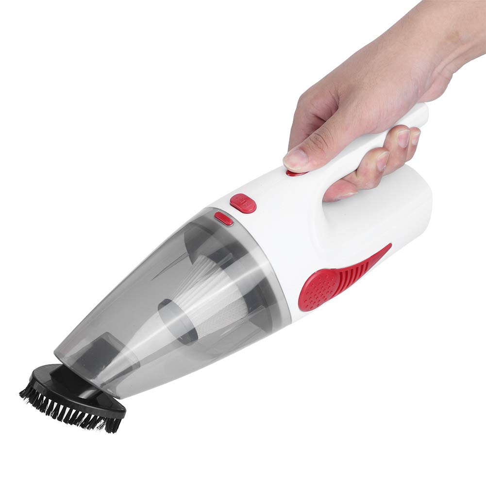 CHICIRIS Lightweight Handheld Vacuum Cleaner - Ultra Quiet Cordless Vacuum for Home, Car, Pet Hair - Powerful Dust Catcher in White (12 Pack) - Perfect for Quick Cleanups, Small Spaces & Auto Detailing
