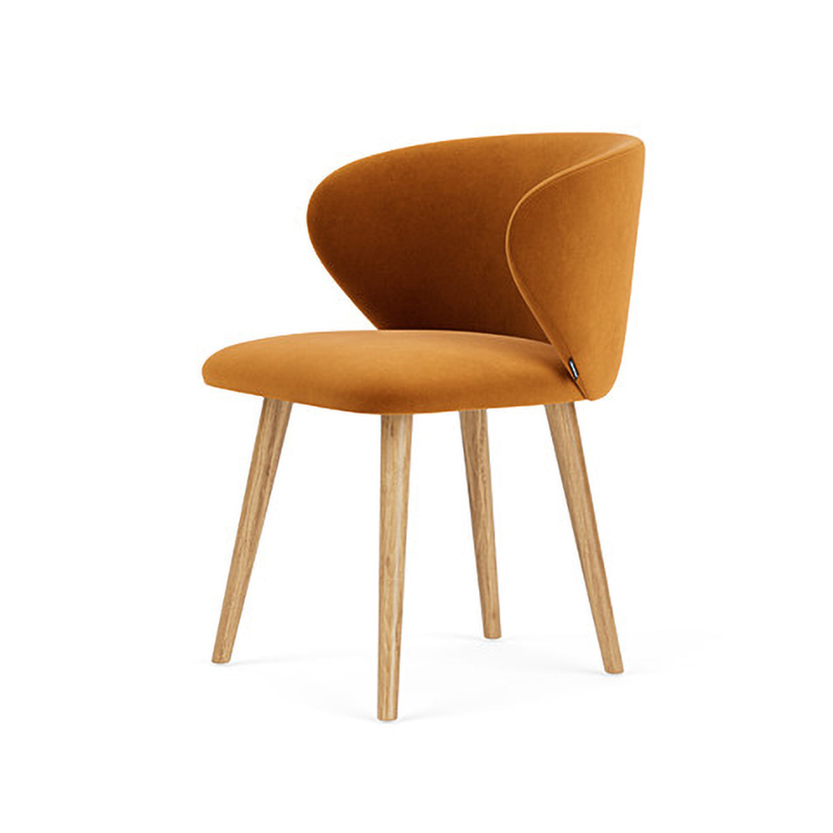 Ellie Velvet Dining Chair - Upholstered Modern Accent Chair for Kitchen, Dining Room & Home Decor - Soft & Comfortable Seating for Entertaining & Relaxing