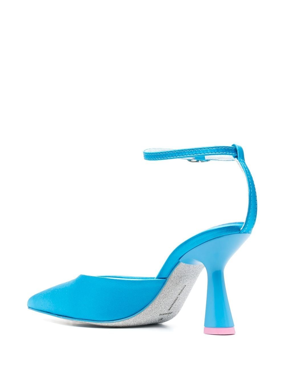 Chiara Ferragni Women's Clear Blue Heels - Stylish High Heel Shoes for Parties, Weddings & Evening Events