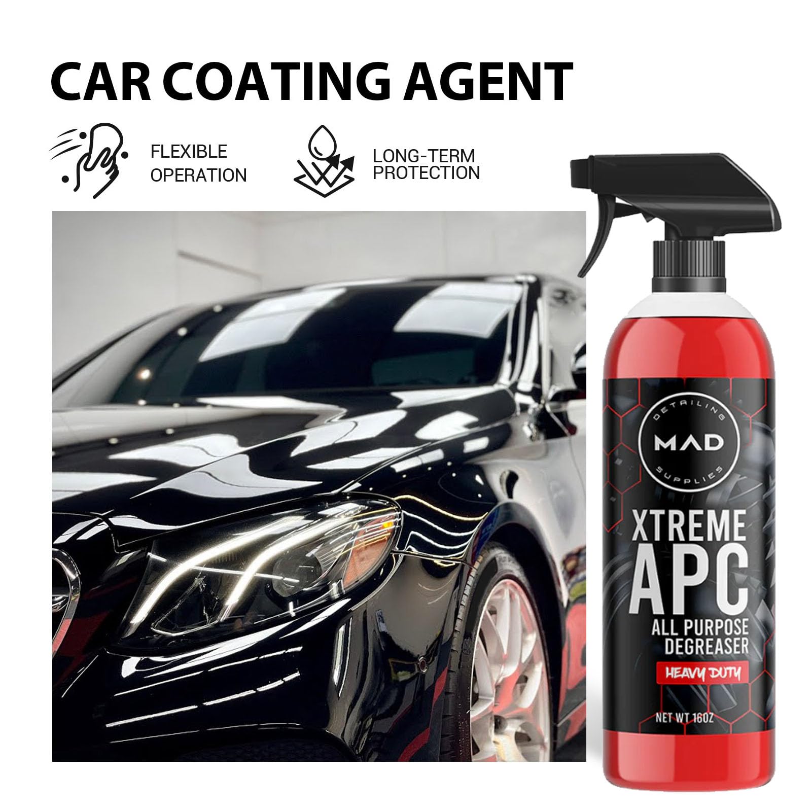Xtreme APC Heavy Duty All Purpose Cleaner & Degreaser Spray - 2 Pack for Kitchen, Garage, Auto, and Industrial Use - Powerful Dirt & Grease Remover for Tough Cleaning Tasks