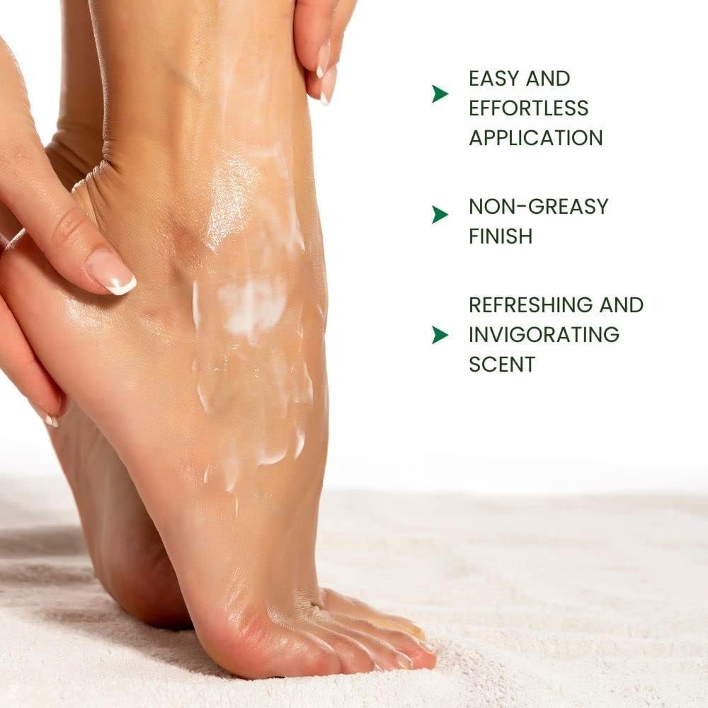 Tea Tree Repair Cream for Dry Cracked Feet, Hands & Nails - Moisturizing Foot Balm with Natural Antifungal Properties - Callus & Heel Crack Treatment - 250ml - Ideal for Pedicures, Dry Skin Care & Foot Odor Prevention