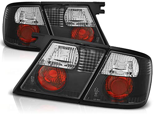 Nissan Primera P11 Hatchback Tail Lights (1996-1998) - RS-1882 Black Tail Light Assembly Pair for Driver & Passenger Side - Perfect for Night Driving and Enhanced Vehicle Safety