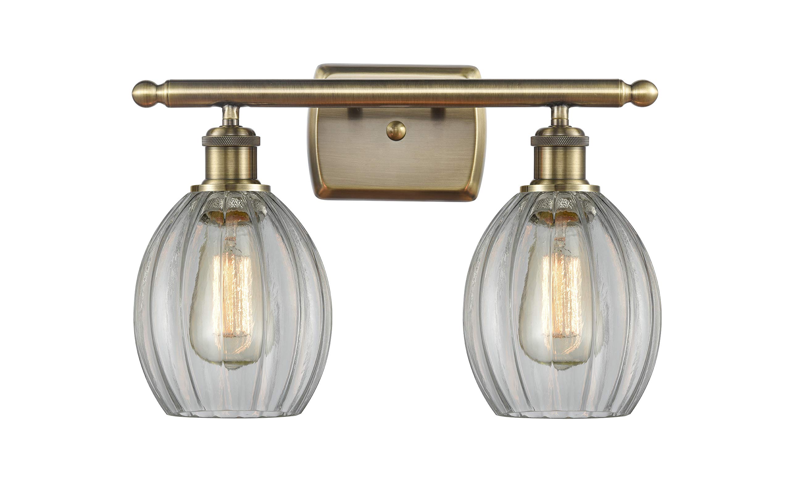Ballston Collection 516-2W-AB-G82-LED Modern LED Bathroom Vanity Light Fixture - Energy Efficient Lighting for Bathroom, Powder Room & Dressing Area