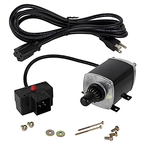 RAREELECTRICAL New 120V CCW Starter Compatible with Tecumseh Engine HHM80-190005 A/B/C & 190006 A/B/C & 33329C - Perfect for Small Engine Repair, Lawn Mowers, Snow Blowers, and Outdoor Power Equipment