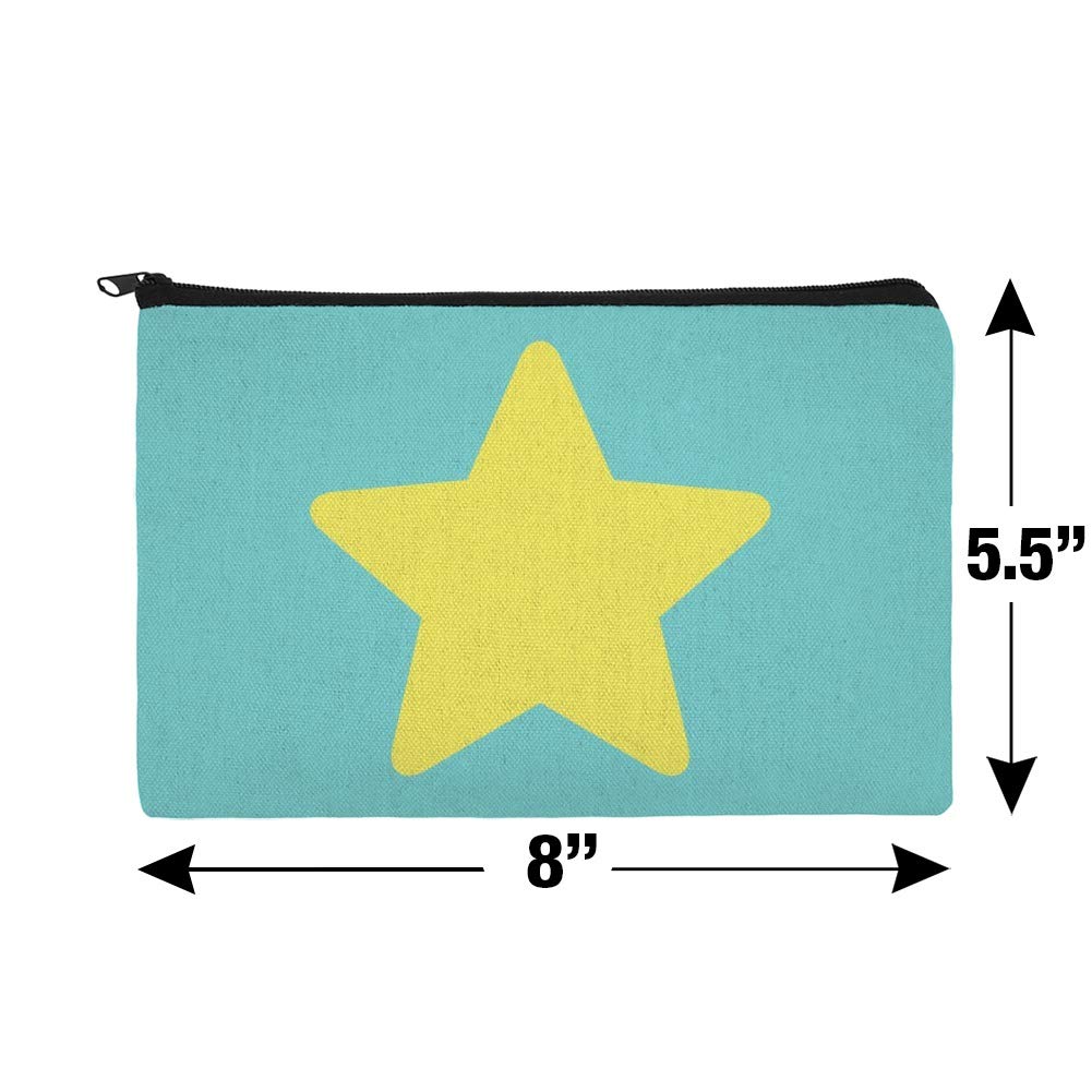 Steven Universe Pearl Star Makeup Bag - Cute Cosmetic Organizer Pouch for Travel & Daily Use | Perfect for Makeup Brushes, Lipsticks & Beauty Accessories
