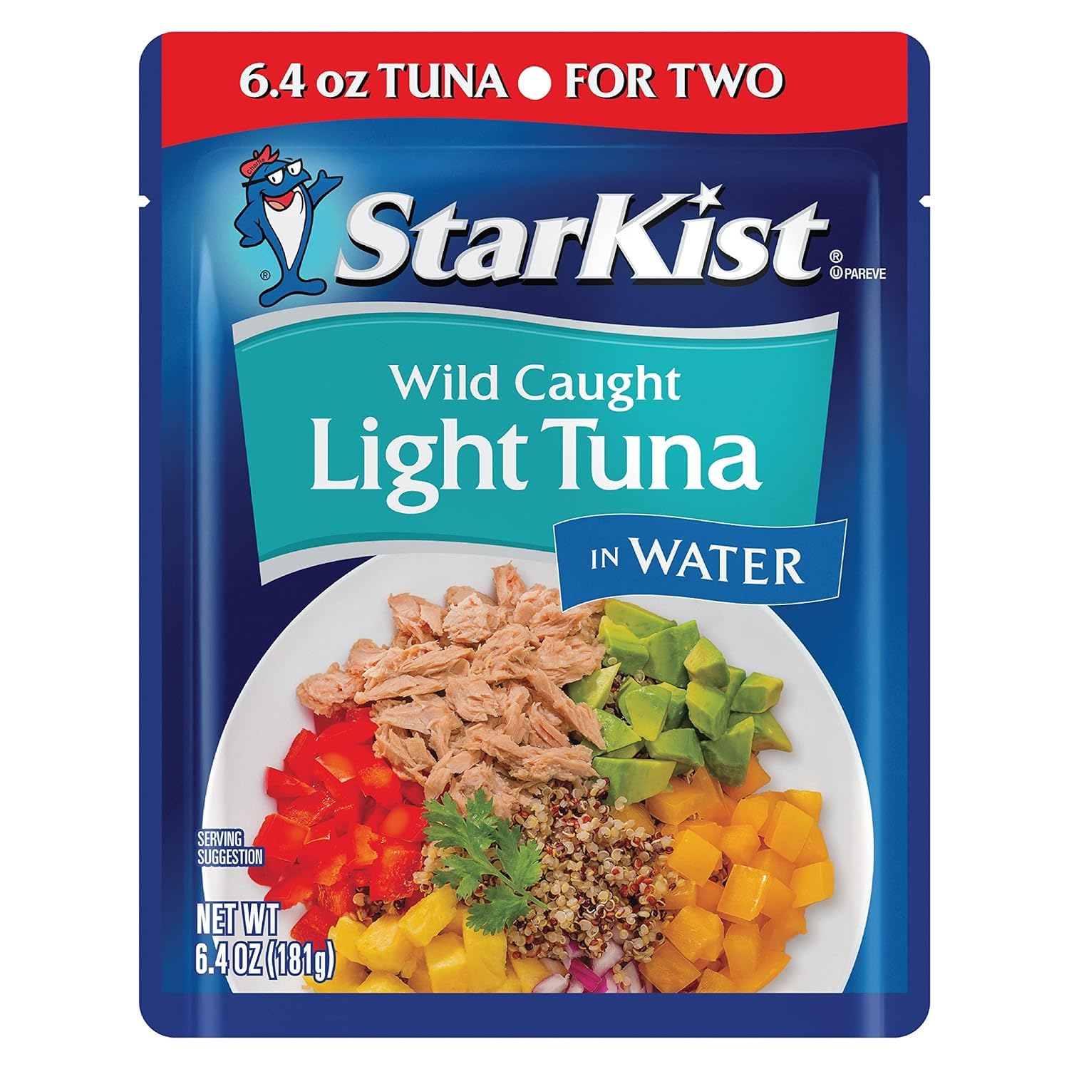 StarKist Chunk Light Tuna in Water - 6.4 Oz Pouch (Pack of 12) | High Protein, Low Mercury, Wild Caught | Perfect for Salads, Sandwiches & Emergency Food Storage