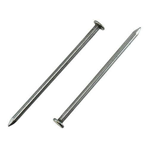 10D Common Nails - 5 lbs Box (3 Inch) - Galvanized Steel Construction Nails for Framing, Roofing, and General Woodworking Projects
