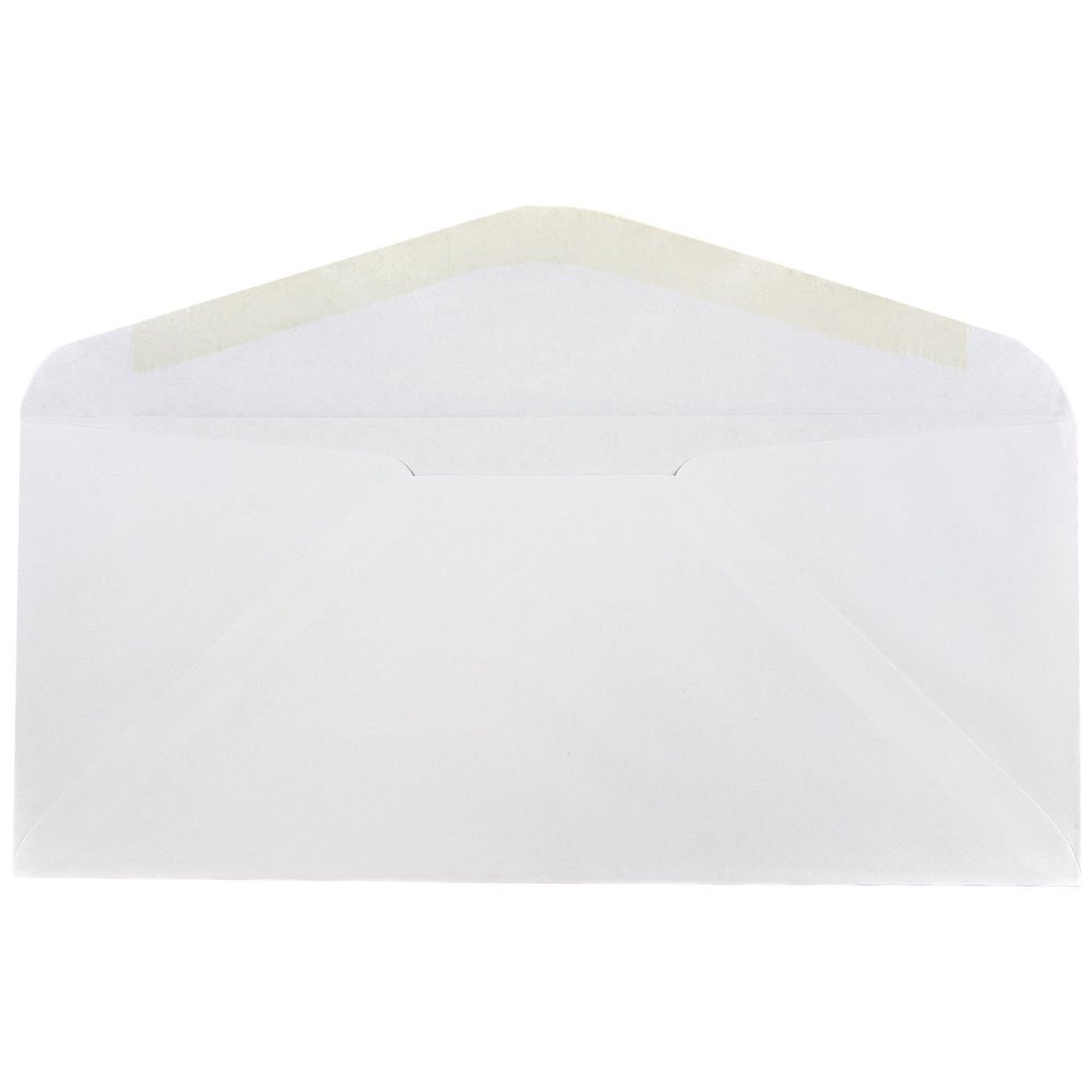 JAM PAPER #14 Commercial Business Envelopes 5 x 11.5 Inches - White Bulk Pack of 1000 - Perfect for Office Mailings, Invoices & Business Correspondence