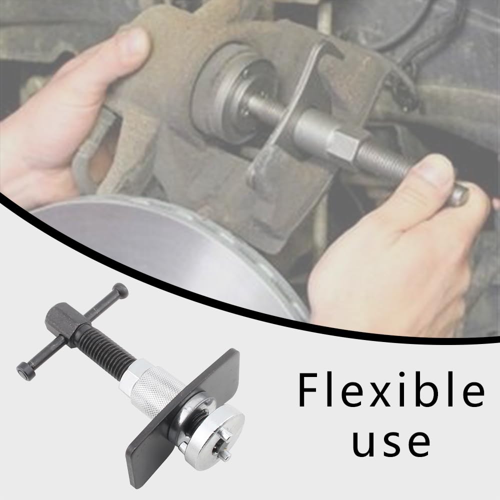 ASUBHA 3-Piece Brake Caliper Piston Rewind Tool Set - Rear Brake Pad Replacement Kit for Car & Auto Repair | DIY Brake Maintenance & Professional Mechanic Use