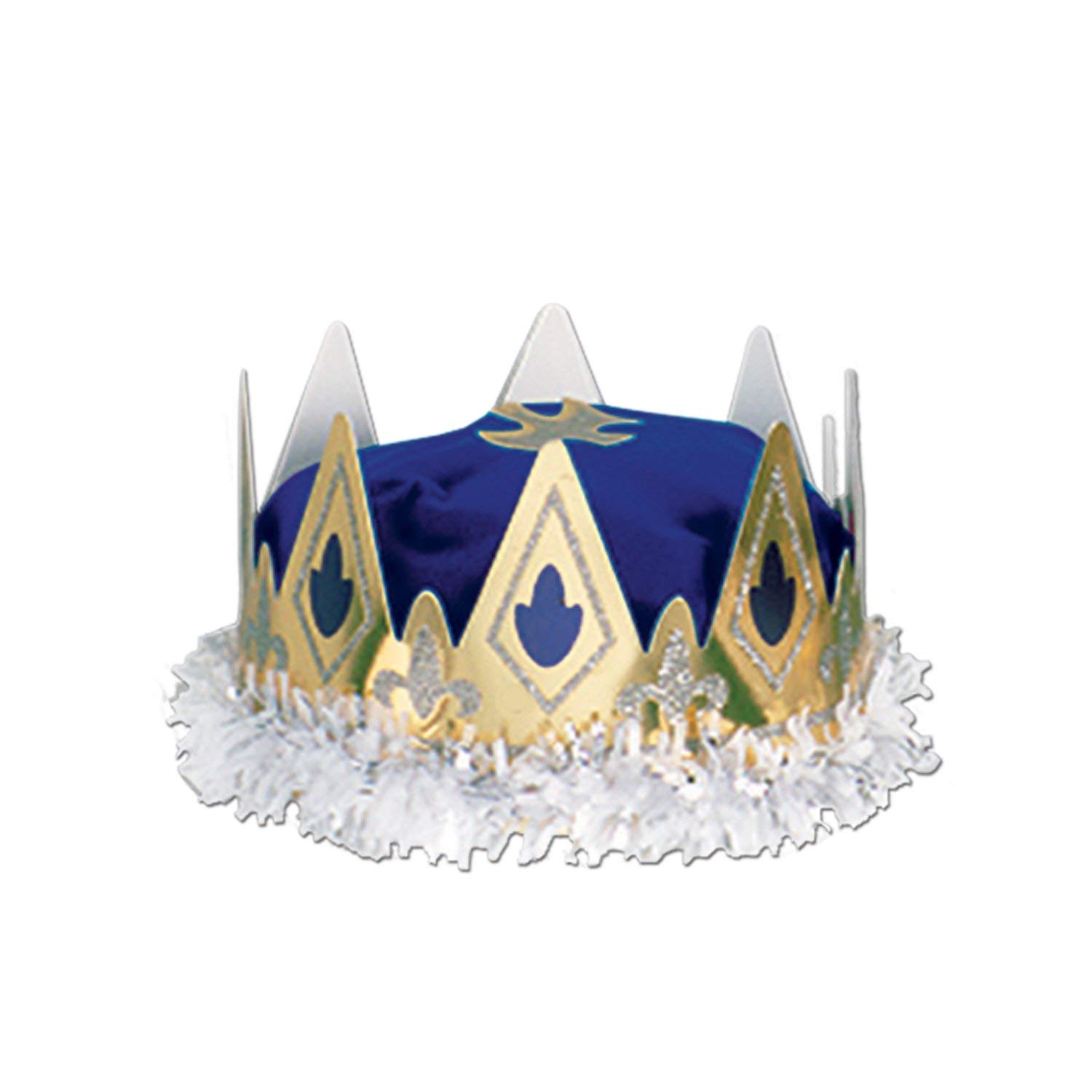 Beistle Premium Gold & Blue Party Supplies - One Size Fits Most for Birthday, Wedding & Holiday Decorations