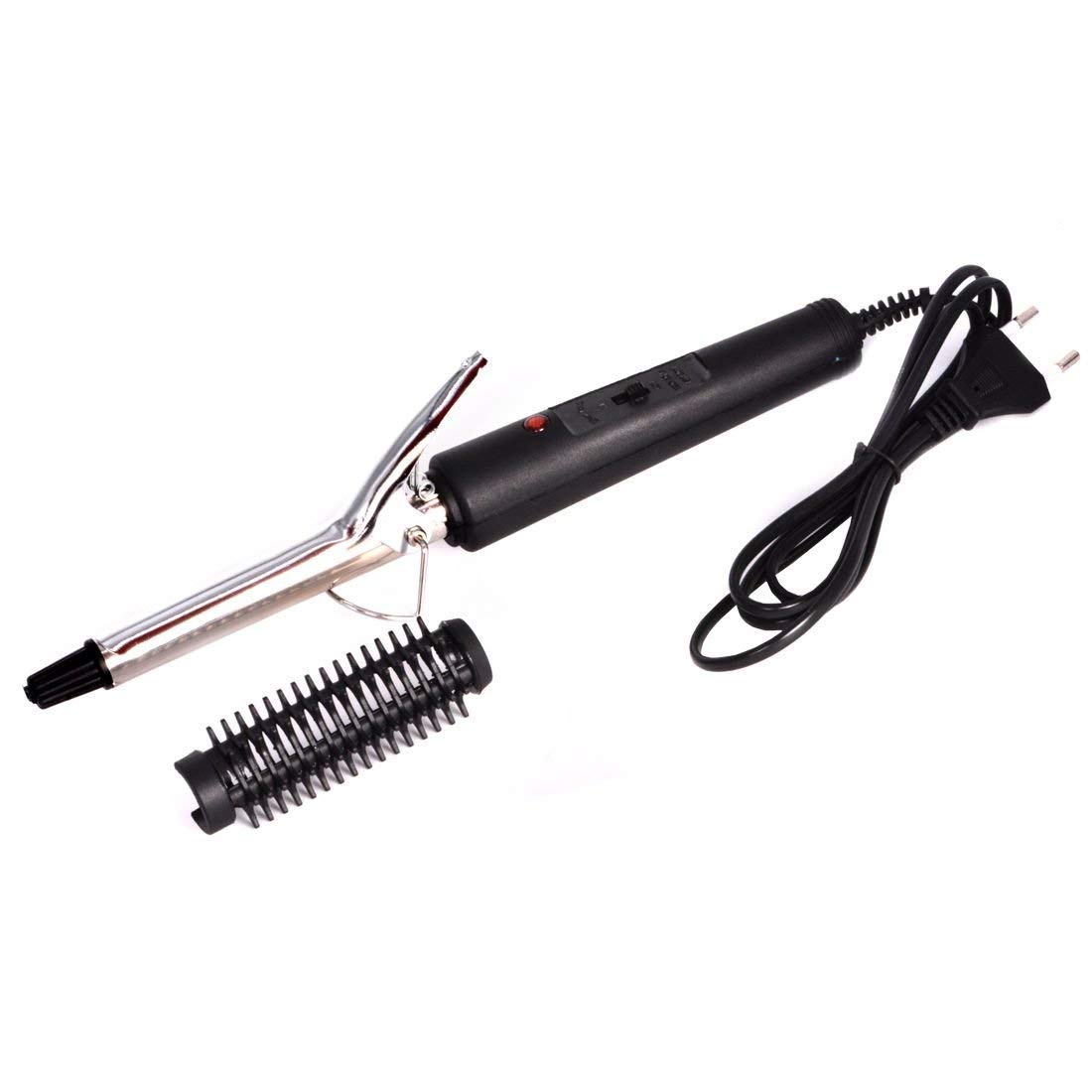 Professional Hair Curler Iron & Styling Brush for Women - ALESSO 2-in-1 Curling Wand with Machine Stick & Roller for Perfect Beach Waves, Salon-Quality Styling at Home