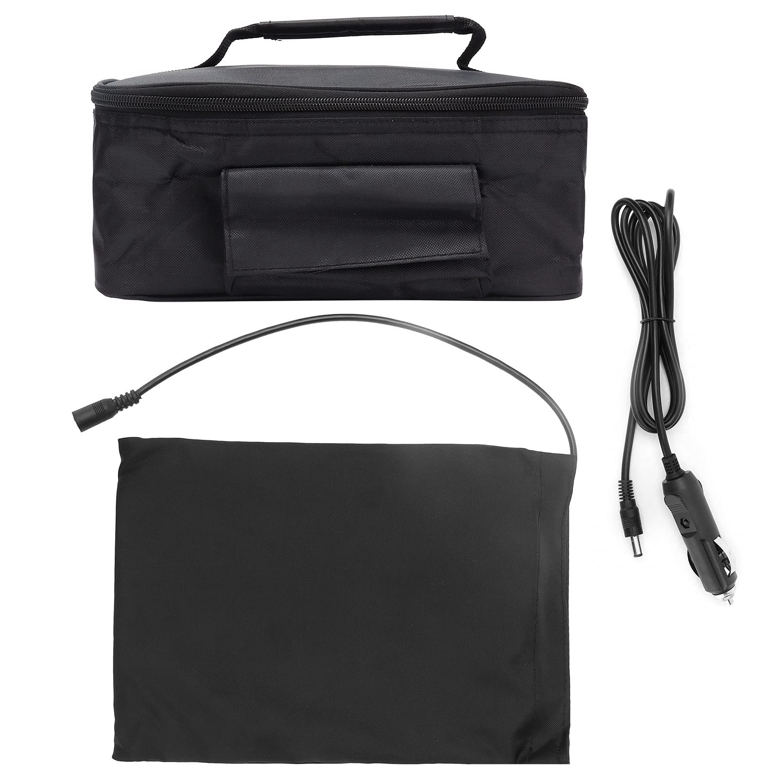 12V Portable Electric Car Oven - Mini Food Warmer & Heated Lunch Box for Reheating Meals & Cooking on the Go - Perfect for Road Trips, Camping, Picnics & Family Gatherings