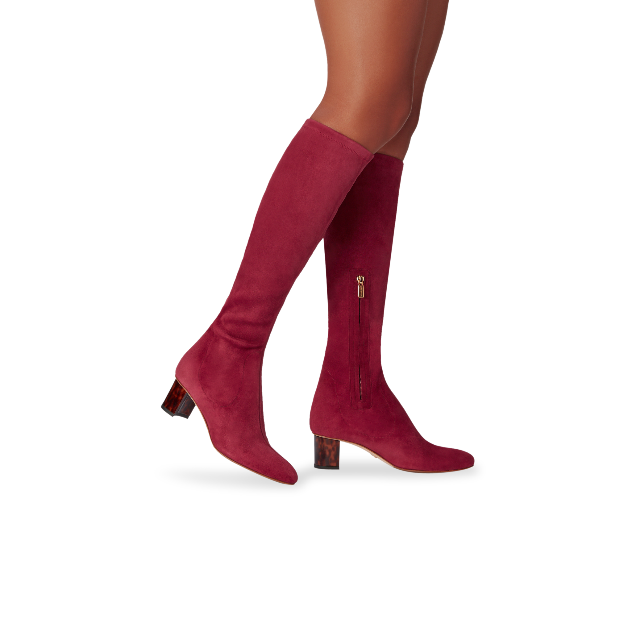 Alexandra 50 Burgundy Stretch Suede Pumps - Women's Comfortable High Heels for Work, Party & Special Occasions