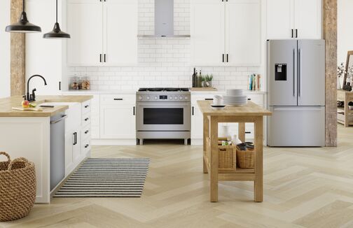 Bosch 36 Inch Stainless Steel French Door Refrigerator - 26.0 cu.ft Capacity, Energy Star Certified (B36FD50SNS) - Perfect for Modern Kitchens & Open-Concept Homes