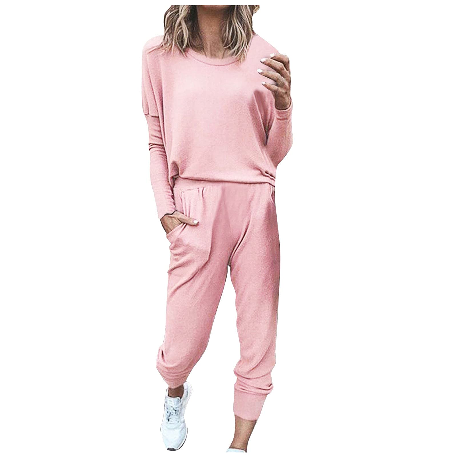 Yubnlvae Prime Same Day Delivery Women's 2-Piece Knit Sweater Set with Pullover Top & Wide Leg Pants - Cozy Winter Outfit for Work, Date Night & Casual Wear
