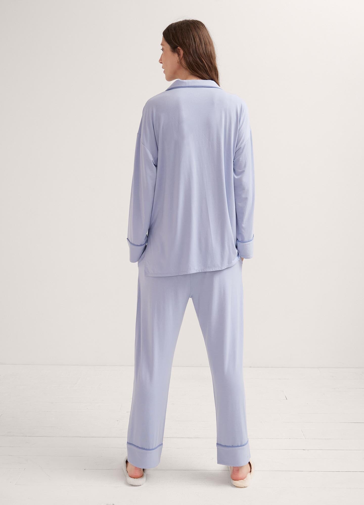 Ultra Soft Jersey Pajama Set for Women - Cozy Sleepwear & Lounge Outfit - Perfect for Nighttime Comfort & Relaxing at Home