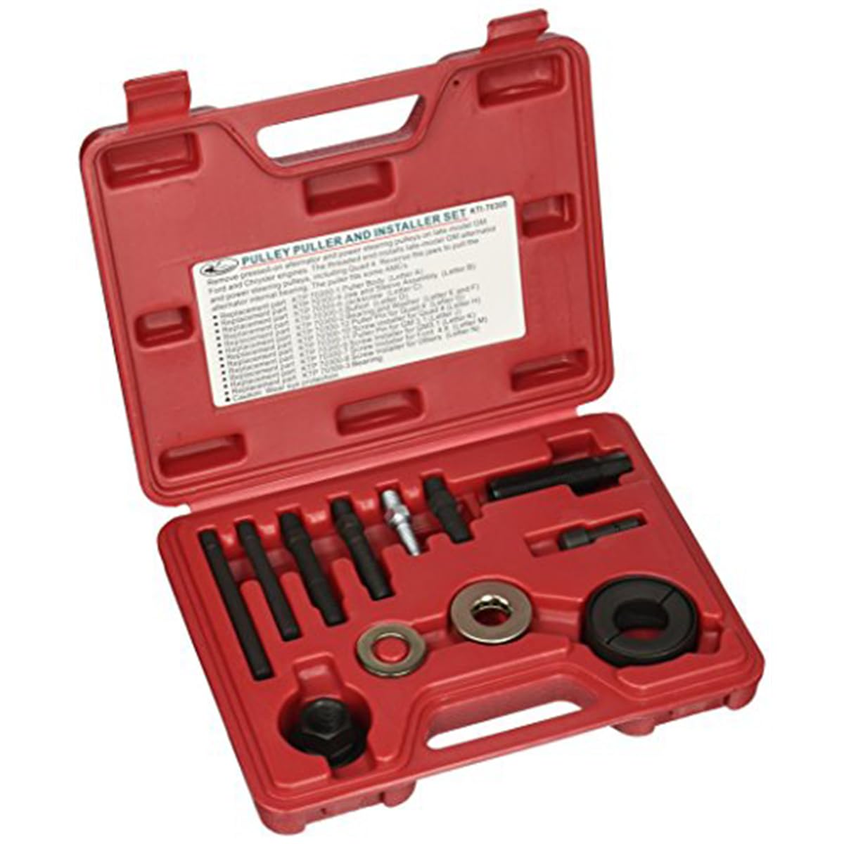 K Tool International Professional Pulley Puller & Installer Set - Heavy Duty Automotive Repair Tool Kit for Engine, Alternator, and Power Steering Pulleys - Perfect for Mechanics & DIY Car Enthusiasts