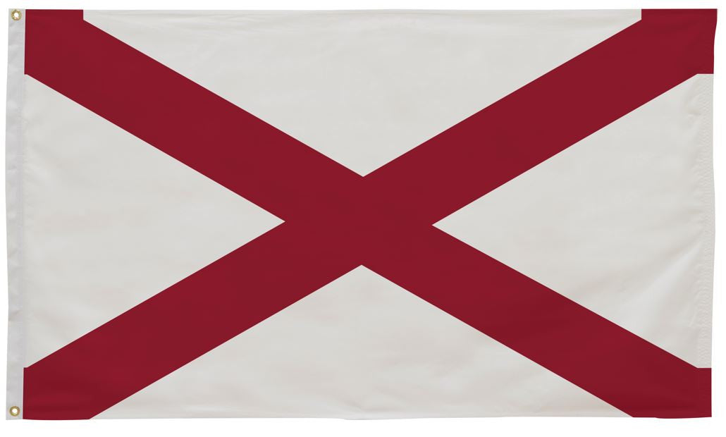 Alabama State Flag 2' x 3' - Durable Printed Nylon Outdoor Flag for Home, Garden & Events - Perfect for Alabama Pride, Tailgating & Decoration