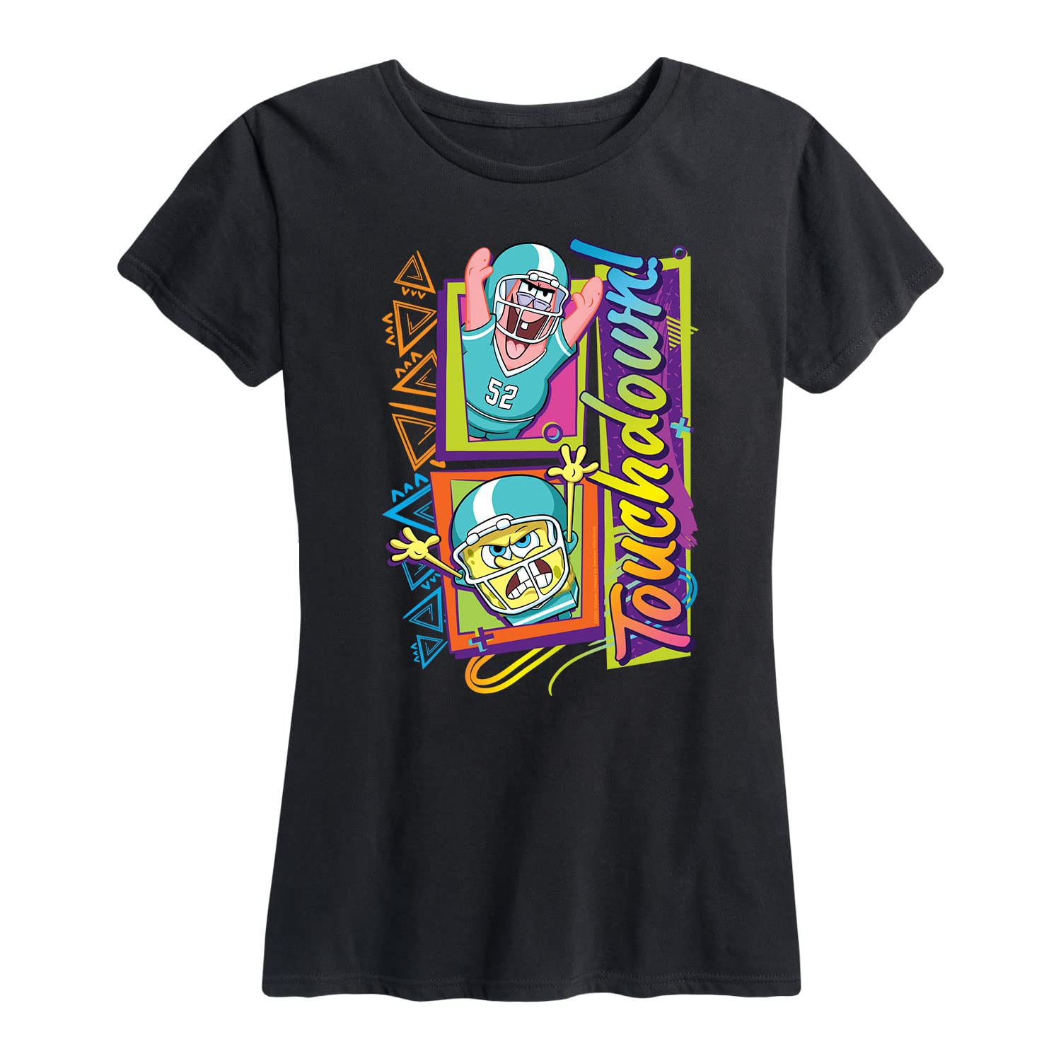 Spongebob Squarepants Bikini Bottom Bubble Bowl Graphic T-Shirt - Women's Short Sleeve Casual Tee - Funny Cartoon Print Top for Fans, Gifts & Everyday Wear