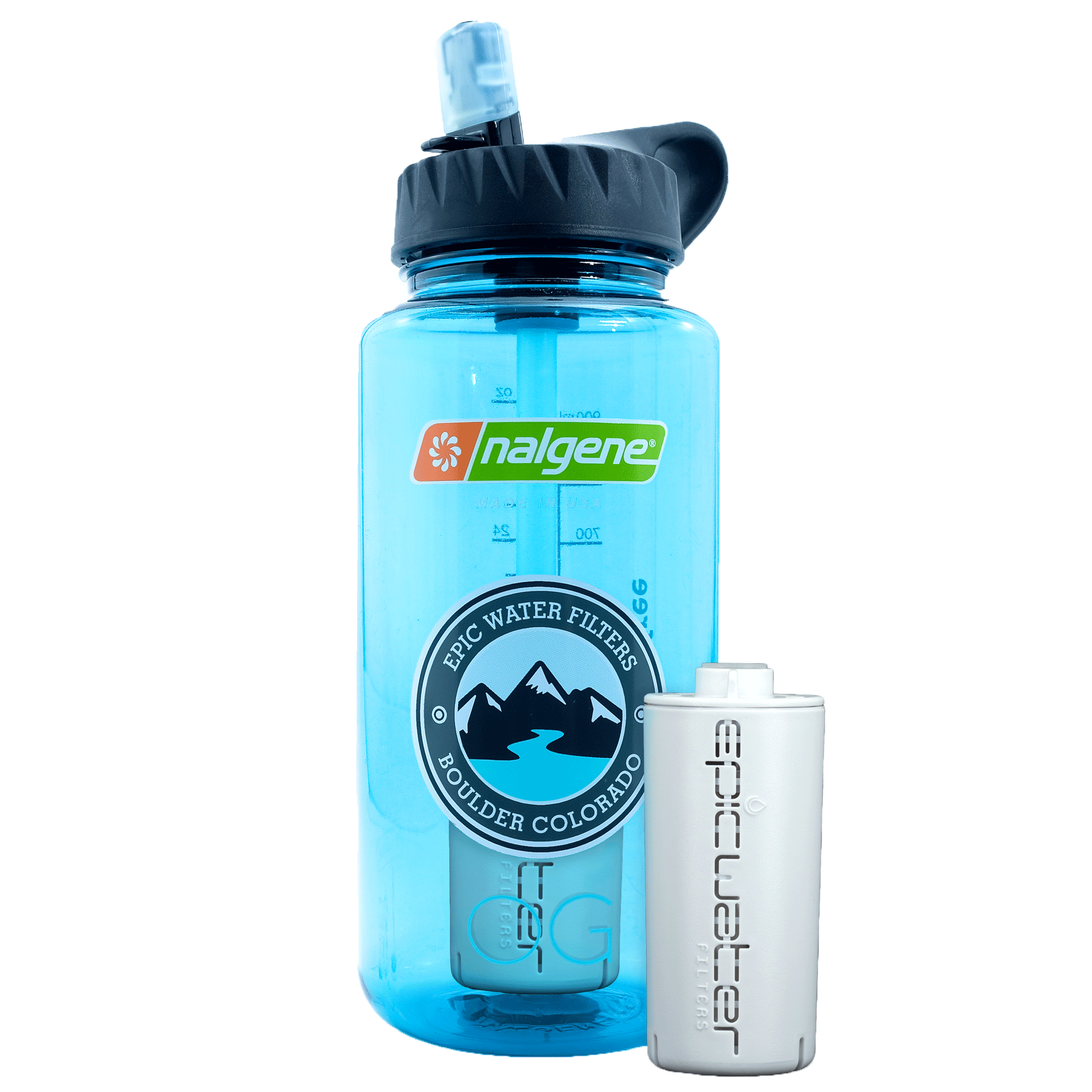 Nalgene OG 32oz Wide Mouth Water Bottle - BPA Free, Leak Proof, Durable for Outdoor, Hiking, Gym & Everyday Use