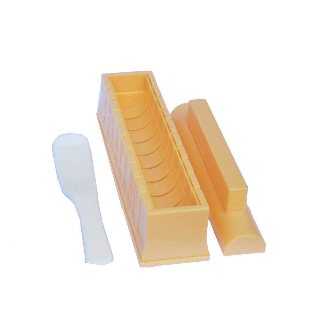 YUHE Sushi Maker Kit - Round Sushi Mold for Homemade Sushi Rolls, Easy DIY Sushi Making Tools with Rice Presser - Perfect for Parties, Meal Prep & Japanese Cuisine Lovers