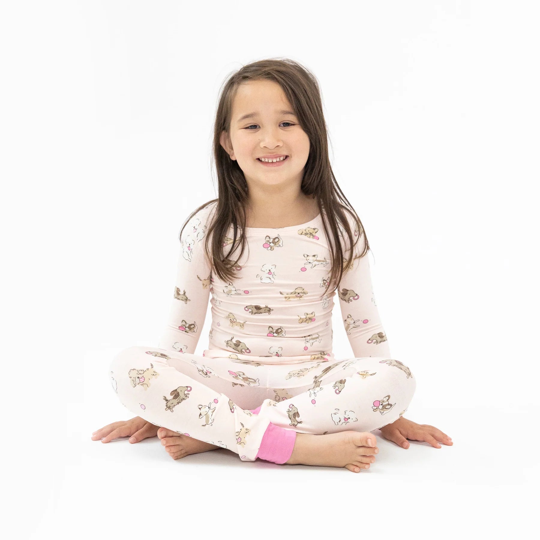 Cozy Fluffy Puppies Loungewear Set for Women - Soft Fleece Pajama Set with Pants & Top - Perfect for Relaxing at Home, Sleepovers & Winter Comfort