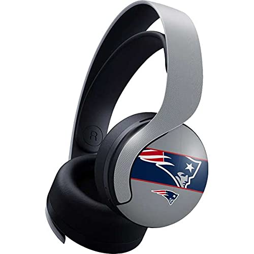 Officially Licensed NFL New England Patriots Zone Block Gaming Skin Decal for PS5 Pulse 3D Wireless Headset - Custom Protective Cover for Gaming Sessions & Sports Fan Collectibles