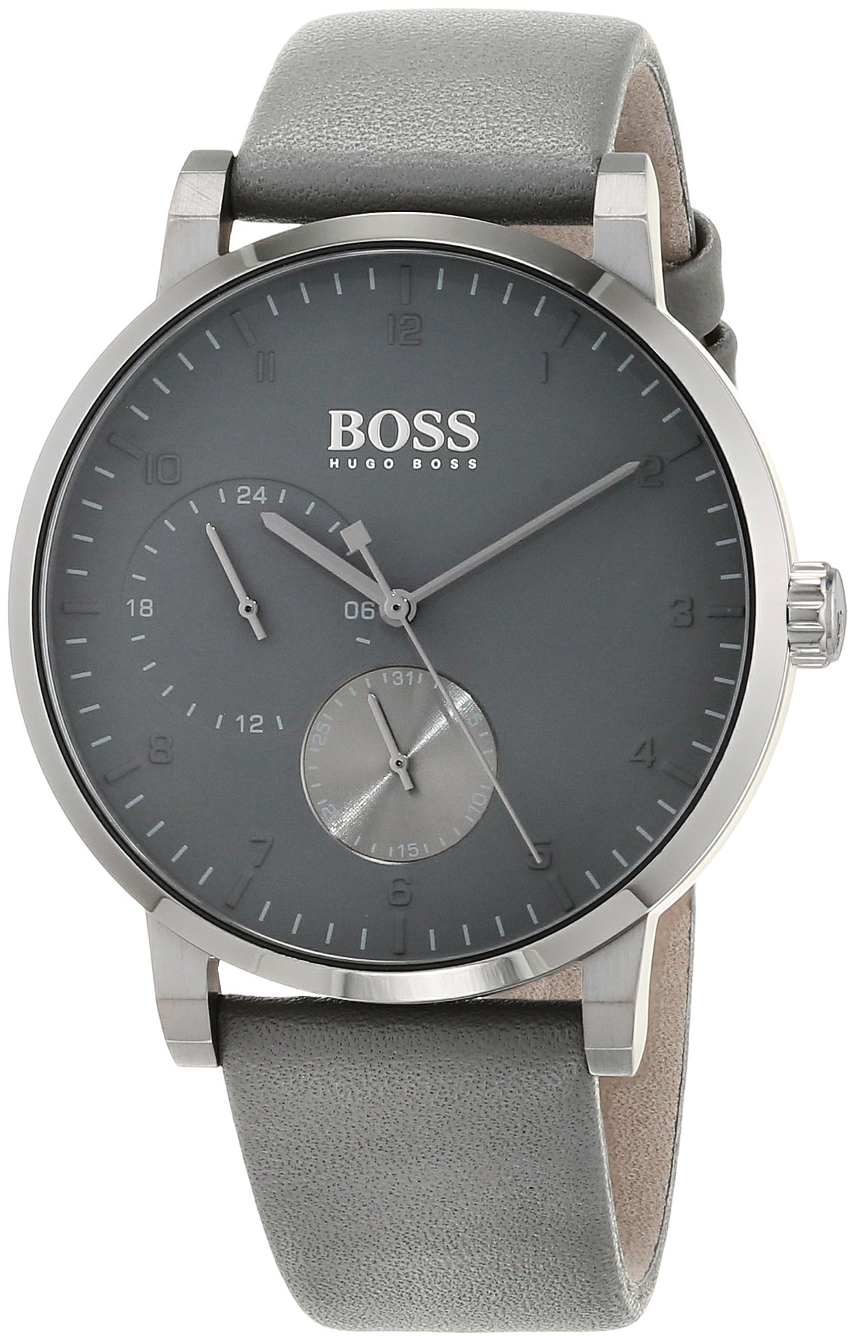 Hugo Boss Men's Oxygen Quartz Watch with Grey Dial - Model 1513595 | Stylish & Durable for Business, Casual & Formal Occasions