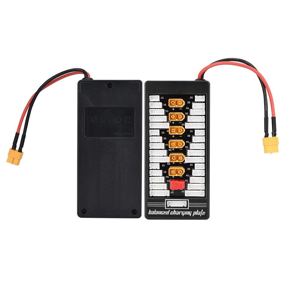 XT60 Plug 2S-6S Lipo Battery Parallel Charging Board for RC Battery Charger B6AC A6 720i - Multi Parallel Charging Board for RC Drones, Cars, and Airplanes - Fast and Safe Charging Solution