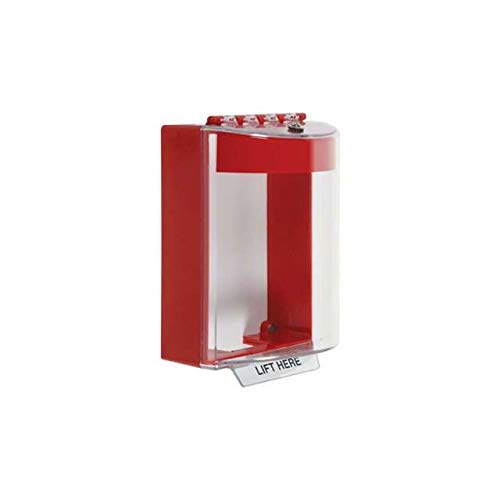4 Inch Surface Mount Pull Station Cover with Horn - Fire Alarm Safety Device for Commercial & Industrial Buildings