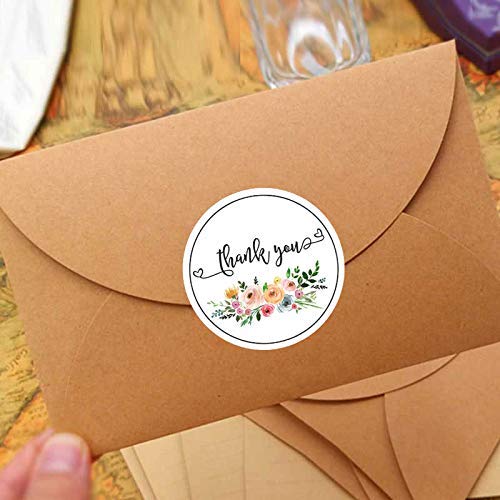 120Pcs Floral Thank You Stickers - Elegant Bouquet Design for Wedding Favors, Bridal Shower Decor & Gift Labels - Perfect for DIY Invitations, Party Favors & Appreciation Gifts