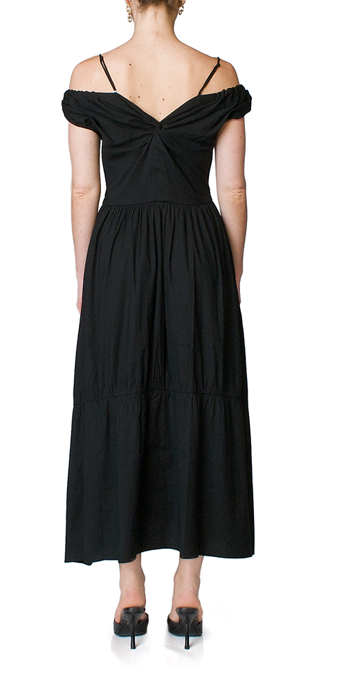 Elegant Off Shoulder Twist Front Dress for Women - Summer Party, Date Night & Beach Vacation Outfit
