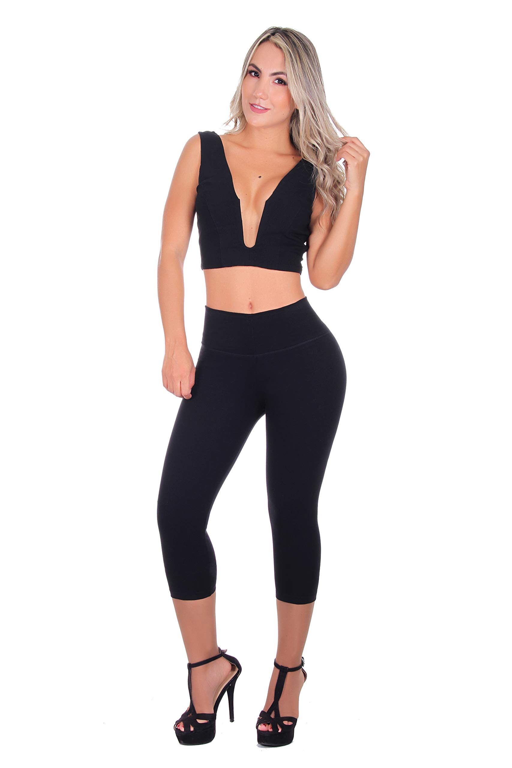 High Waist Women's Yoga Leggings with Built-in Body Shaper & Butt Lifting - Tummy Control Workout Pants for Gym, Running & Everyday Wear