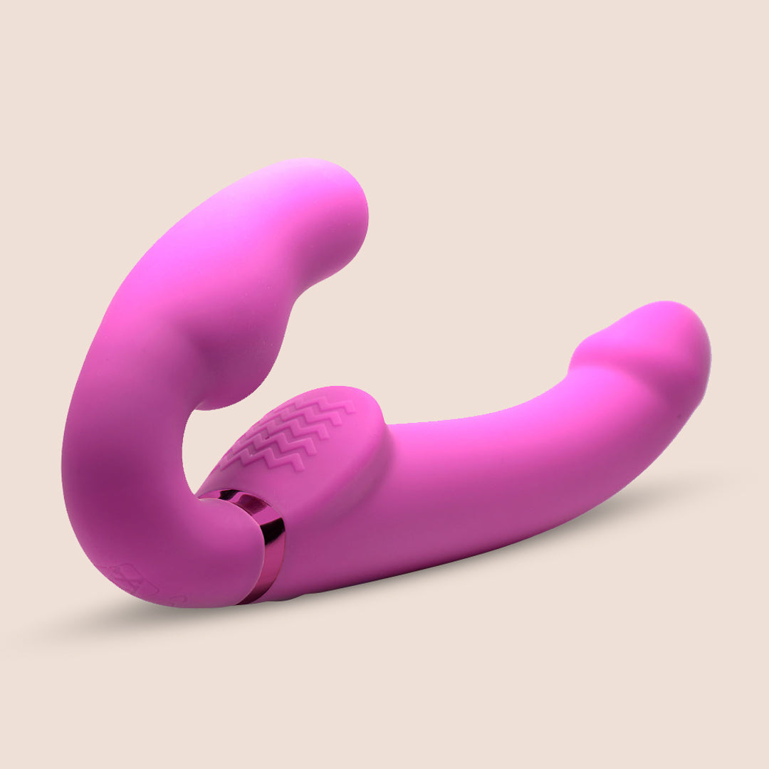 Remote Controlled Inflatable Ergo Fit Strapless Strap-On for Couples - Hands-Free Design Perfect for Intimate Moments & Role Play Scenes