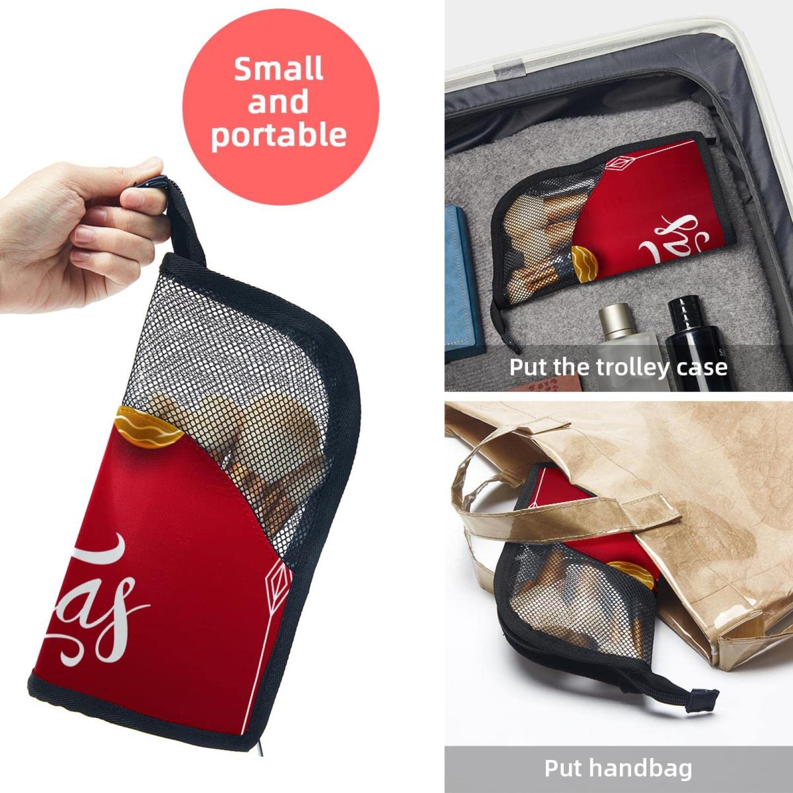 12-Piece Makeup Brush Organizer Bag with Christmas Design - Portable Travel Cosmetic Brush Holder Case for Makeup Artists & Beauty Enthusiasts - Perfect for Holiday Gifts, Home Storage & On-the-Go Touchups