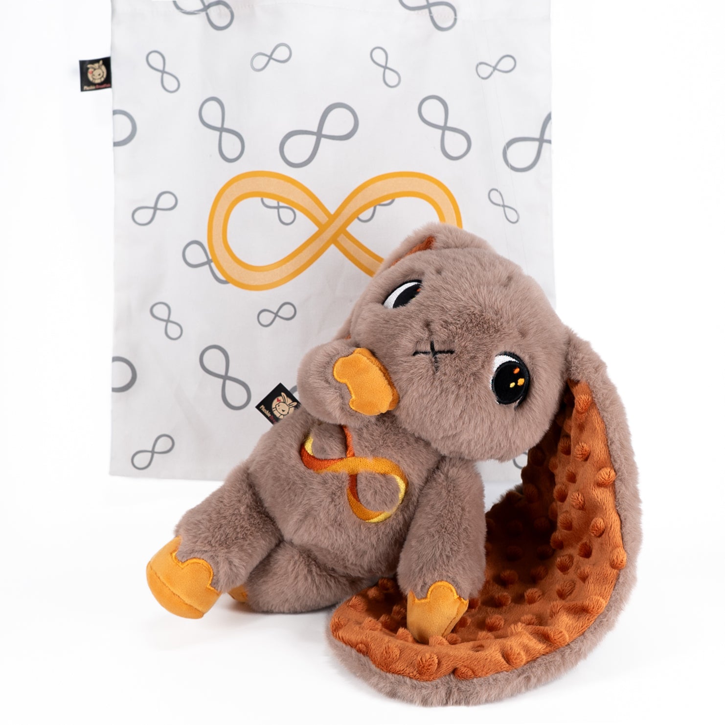Plushie Dreadfuls Autism Spectrum Rabbit Gold Edition - Soft Stuffed Animal Toy for Kids, Comfort Plush for Autism Awareness & Sensory Needs - Perfect for Gifts, Therapy, and Emotional Support