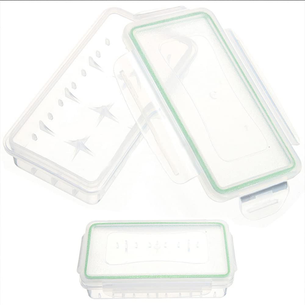 Orchidtent 4-Piece Clear Plastic Waterproof Battery Storage Case Organizer - Holds 18650, 16340, CR123A Batteries - Perfect for Camping, Hiking & Emergency Kits