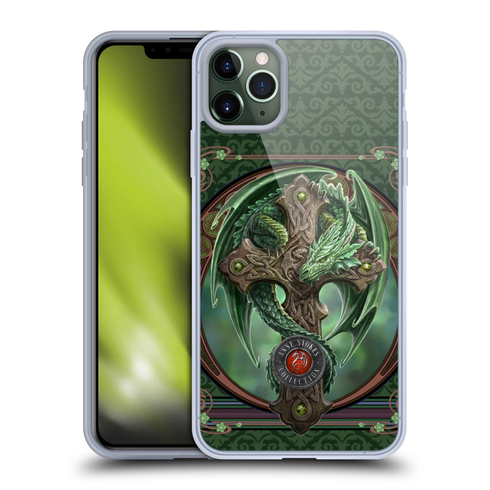 Officially Licensed Anne Stokes Woodland Guardian Dragons Soft Gel Case for Apple iPhone 11 Pro Max - Protective Phone Cover with Fantasy Art Design, Perfect for Daily Use, Travel & Gift Giving