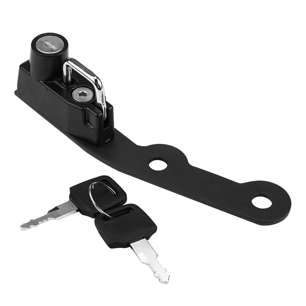 Universal Motorcycle Helmet Lock - Alloy Mount Hook & Key Locking Set for Yamaha MT-09 FZ-09 FJ-09 XSR900 - Secure Your Helmet for Parking, Commuting & Road Trips
