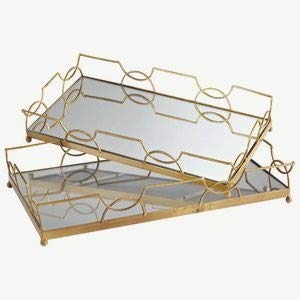 Cyan Lighting 06218 Nephrite Green 21-Inch Decorative Tray - Elegant Home Decor for Living Room, Dining Table & Bathroom Organization