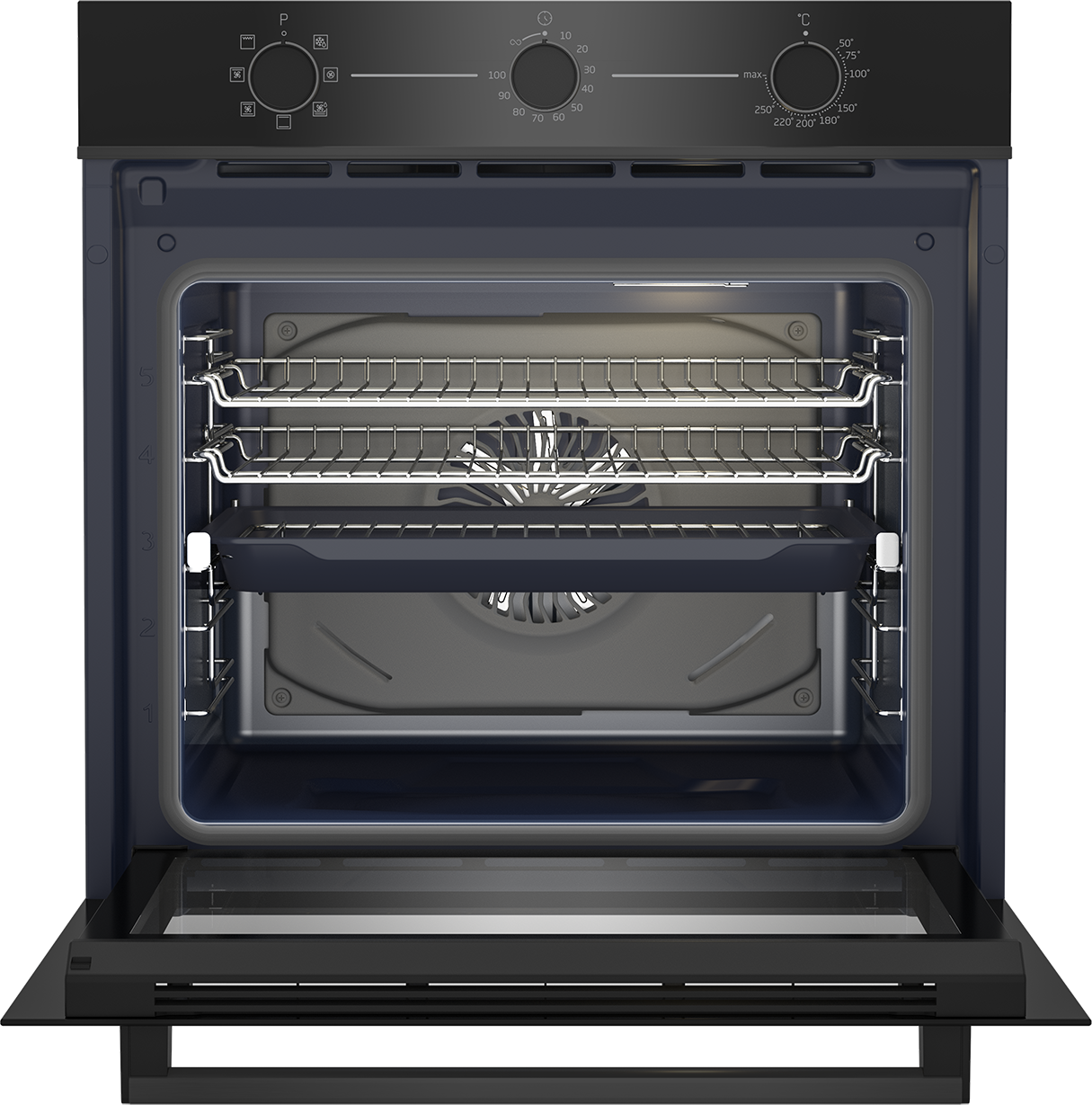 Beko BBO6850MDX 60cm Built-In Oven - Stainless Steel European Design | Perfect for Baking, Roasting & Cooking | Modern Kitchen Appliance for Home Chefs