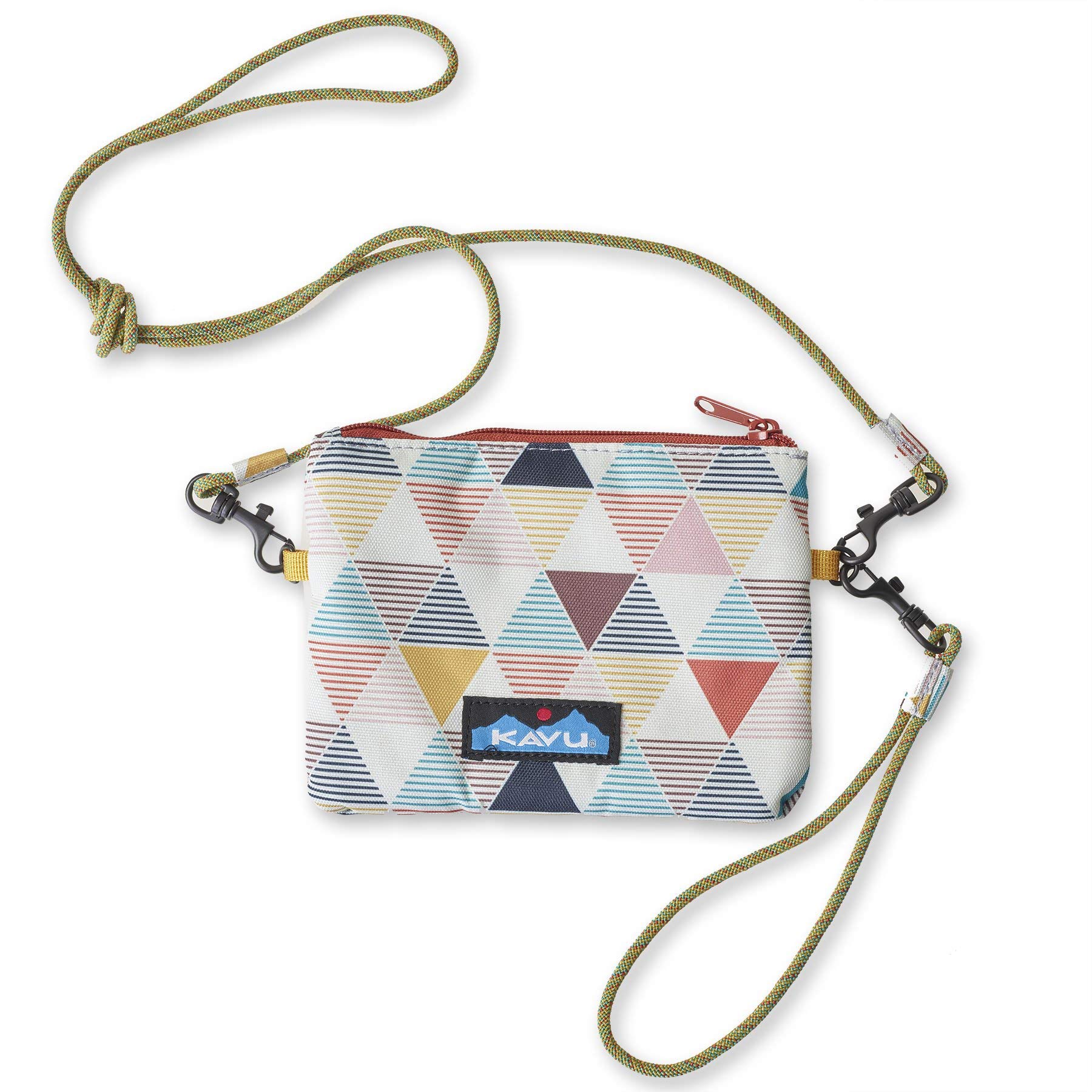 KAVU Renrose Crossbody Wallet with Adjustable Rope Strap - Stylish Hands-Free Travel & Everyday Essential for Women (Perfect for Shopping, Concerts & Outdoor Adventures)